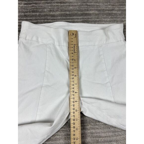 Attyre Pants Womens 4 White Pull on Embroidered Crochet‎ Cropped - Picture 6 of 13